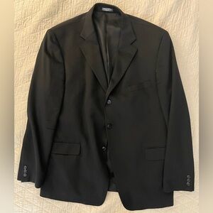 SILVERSTONE‎ Made in Canada Columbo Pure Cashmere 3-Button Jacket in Black 48 L
